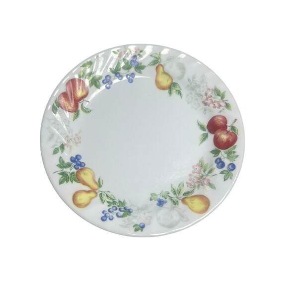 3 Piece Corning Corelle Chutney Fruit Swirl‎ Rim 1 Dinner, 1 Salad, 1 Saucer Set - Picture 4 of 14